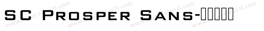 SC Prosper Sans字体转换